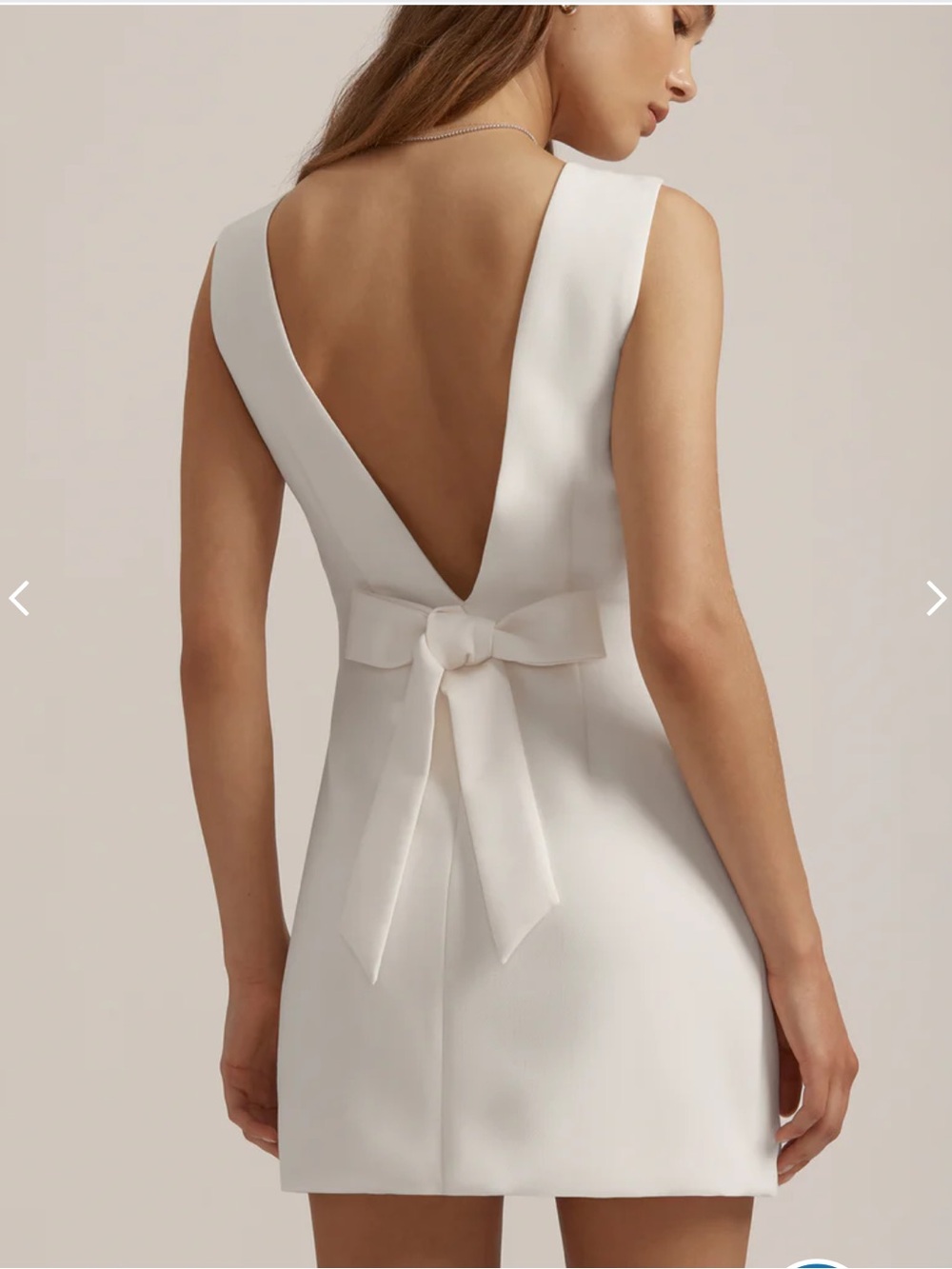 Favorite Daughter THE MEET CUTE DRESS S Ivory NWOT - Picture 6 of 7